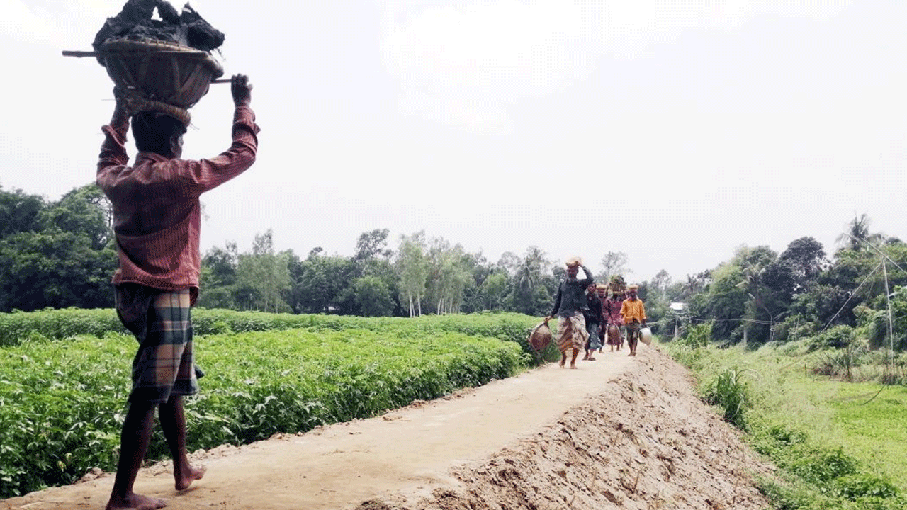 কালিহাতীর-কোকডহরা-ইউনিয়নে-নিজেরাই-নির্মাণ-করল-গোরস্থানের-রাস্তা!