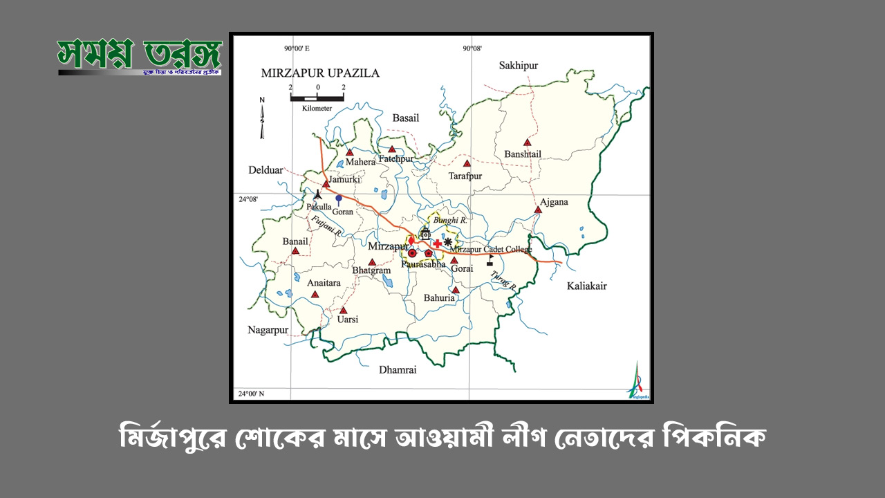 মির্জাপুরে শোকের মাসে আওয়ামী লীগ নেতাদের পিকনিক