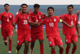 ২-০ গোলের লিড হারিয়ে ড্র দিয়ে শুরু বাংলাদেশ অনূর্ধ্ব-১৯ দল
